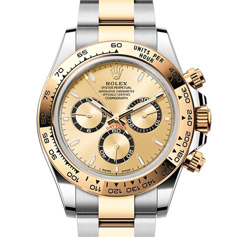 Orologio Rolex Cosmograph Daytona in acciaio Oystersteel e oro .